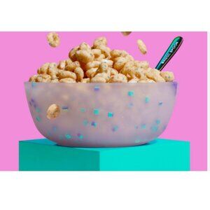 Magic Spoon Viral Silicone Cereal Bowl and Spoon  Lavender new in Box